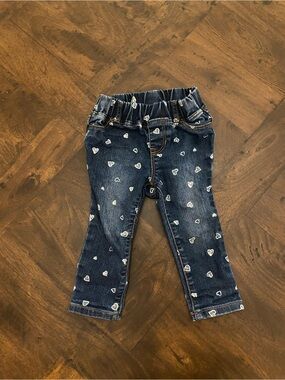 GAP Toddler Denim Heart-Print Jeggings